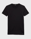 Zegna Men's Seacell Crewneck T-shirt In Black