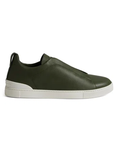 Zegna Triple-stitch Slip-on Sneakers In Multi
