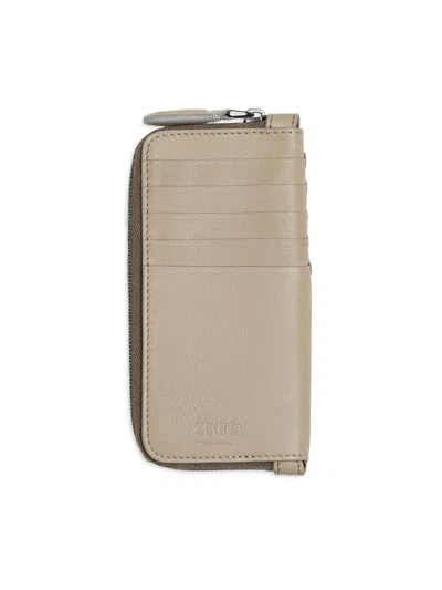 Zegna Men's Secondskin Wallet In Brown