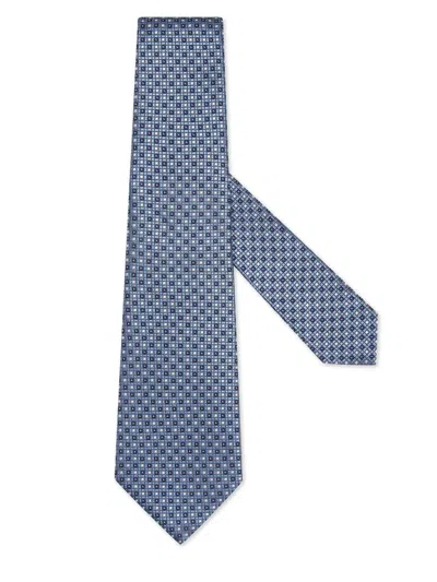 Zegna Men's Silk Tie In Blue