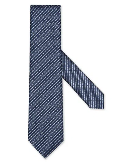 Zegna Men's Silk Tie In Blue