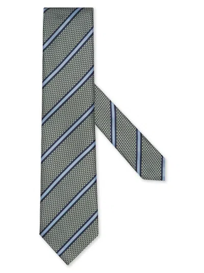 Zegna Men's Silk Tie In Gray