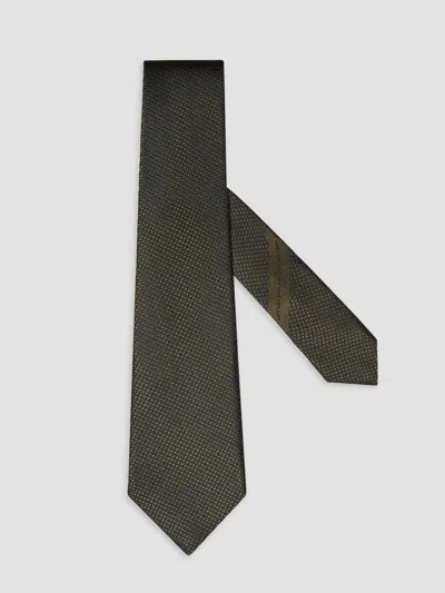 Zegna Men's Silk Tie In Yellow