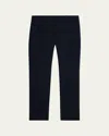 Zegna Men's Slim Flat-front Pants In Blue