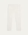 Zegna Men's Slim Flat-front Pants In White