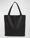 Zegna Men's Soft Leather Tote Bag In Dk Brw Sld