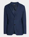 Zegna Cotton-blend Corduroy Suit Jacket In Dk Blu Sld
