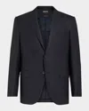 Zegna Wool-blend Blazer In Blue