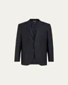 Zegna Smoking En Laine Et Soie Trofeo 600 Noir In Navy Blue