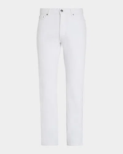 Zegna Classic Comfort Five-pocket Jeans In White