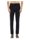 Zegna Tailored Trousers With Side And Back Pockets In Blue