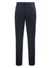 ZEGNA MEN'S STRETCH COTTON CHINO TROUSERS