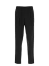 Zegna Black Stretch Polyester Blend Joggers