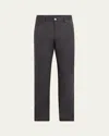 Zegna Men's Super 120s Wool Five-pocket Pants In Dk Gry Sld