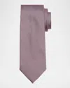 Zegna Men's Tic-weave Silk Tie In Pink
