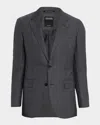 Zegna Men's Tonal Plaid 15milmil15 Wool Suit In Gray