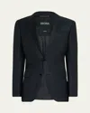 Zegna Men's Tonal Striped Wool Suit