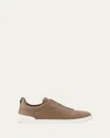 Zegna Baskets Triple Stitch Secondskin Foliage Foncé In Md Gry Sld