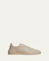 Zegna Z  Triple Stitch Trainers In Medium Beige