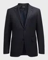 Zegna Men's Trofeo Milano Two-piece Wool Suit In Black