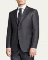 Zegna Men's Trofeo Milano Two-piece Wool Suit In Dark Grey Solid