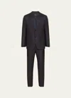 Zegna Luxury Tailoring Suit In Navy Solid