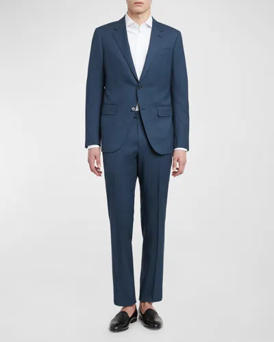 Zegna Men's Trofeo Sartorial Suit In Nvy Sld