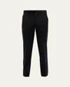 Zegna Men's Trofeo Slim-straight Trousers In Black Solid