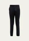 Zegna Men's Trofeo Slim-straight Trousers In Navy Solid