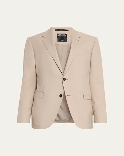 Zegna Men's Trofeo Wool Solid Suit In Brown