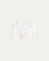 Zegna Men's Two-pack Cotton Boxer Briefs In White