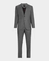 Zegna Grey Suit Wool Back Vent In Md Gry Ck