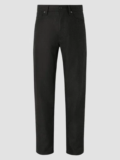 Zegna Navy-blue Wool And Cashmere Roccia Pants In Multi