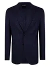 Zegna Men's Wool And Linen Jacket In Blue