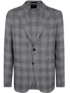 Zegna Wool And Linen Jacket In Gray