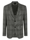 Zegna Wool And Silk Blend Jacket In Grey