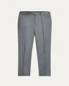Zegna Men's Wool Flannel Flat-front Trousers In Wool Flannel Ff Trouser