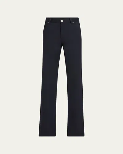 Zegna Men's Wool Five-pocket Pants In Nvy Sld