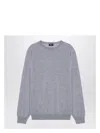 Zegna Basic Crewneck Sweater In Grey