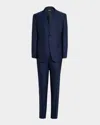 Zegna Men's Melange Trofeo Suit In Blue