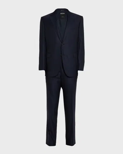 ZEGNA MEN'S WOOL TONAL STRIPE TWO-PIECE SUIT