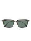 Zegna Aluminum Sunglasses, 55mm In Grey