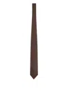 Zegna Micro-pattern Tie In Brown