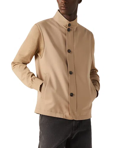 Zegna Microfiber Motorin 50cc Vest In Brown