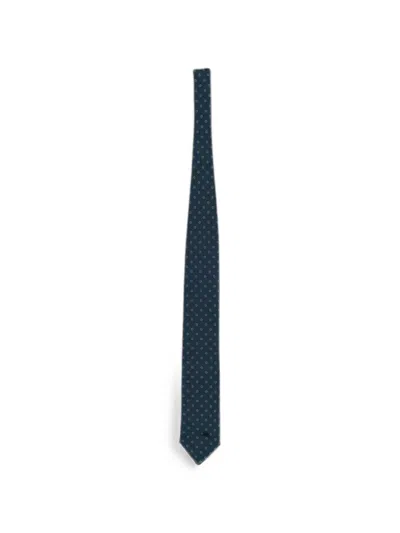 Zegna Micro-floral Jacquard Tie In Multi