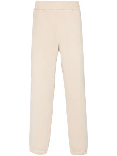 Zegna Mid-rise Cotton Track Trousers In Neutrals