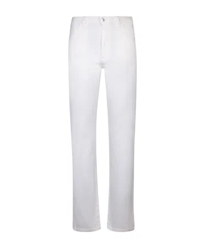 Zegna Mid-rise Slim-fit Jeans In White