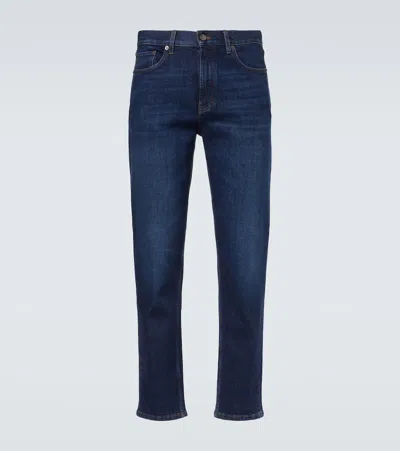 Zegna Mid-rise Slim Jeans In Blue