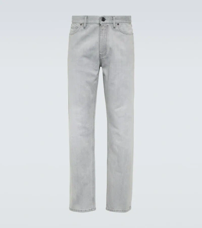 Zegna Mid-rise Slim Jeans In Grey