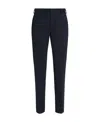 Zegna Navy Blue Centoventimila Wool Pants In Black